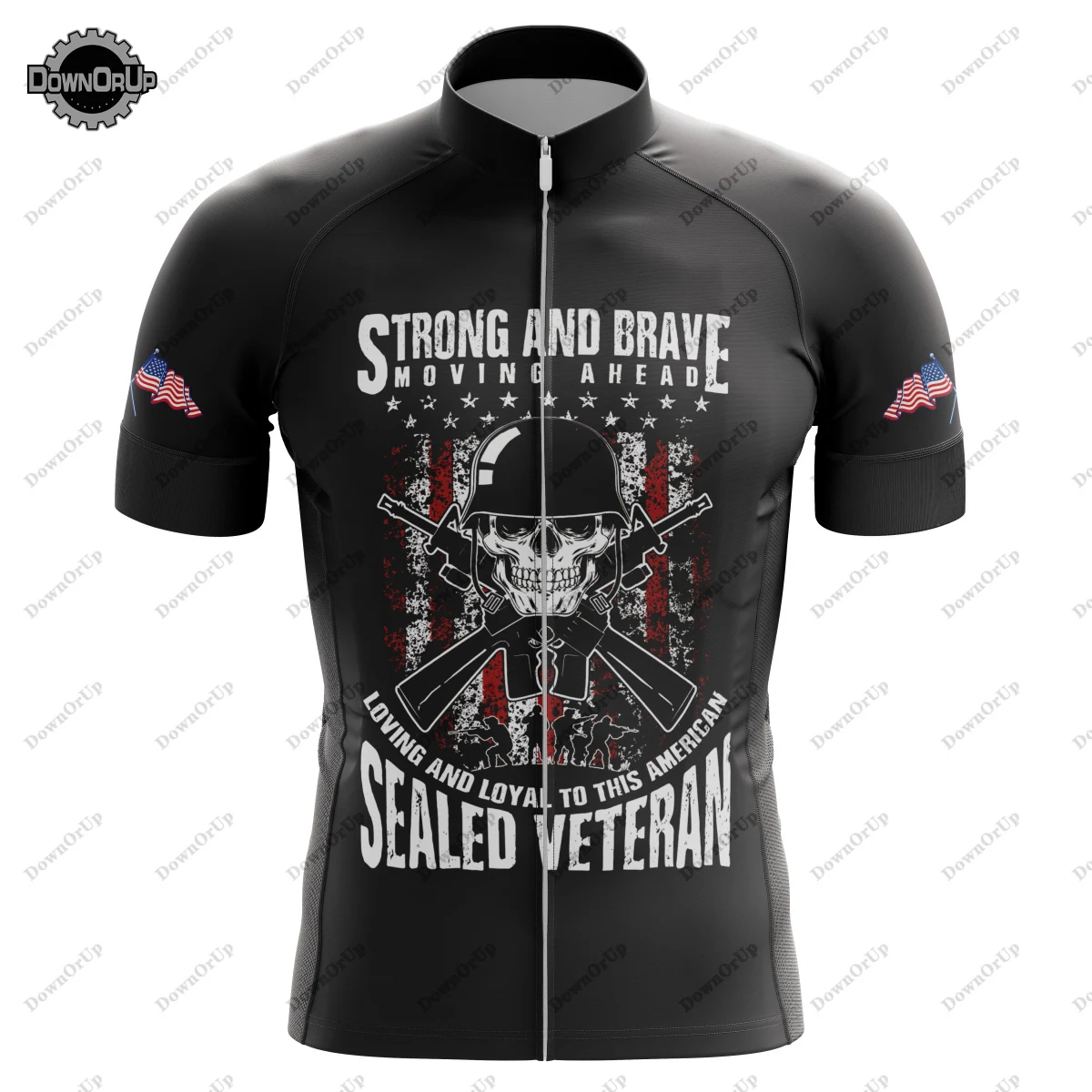 USA Soldier Cycling Jersey Set for Men Short Sleeve Mountain Biking Clothing Bib Shorts Gel Breathable Pad Quick-Drying Bike Kit