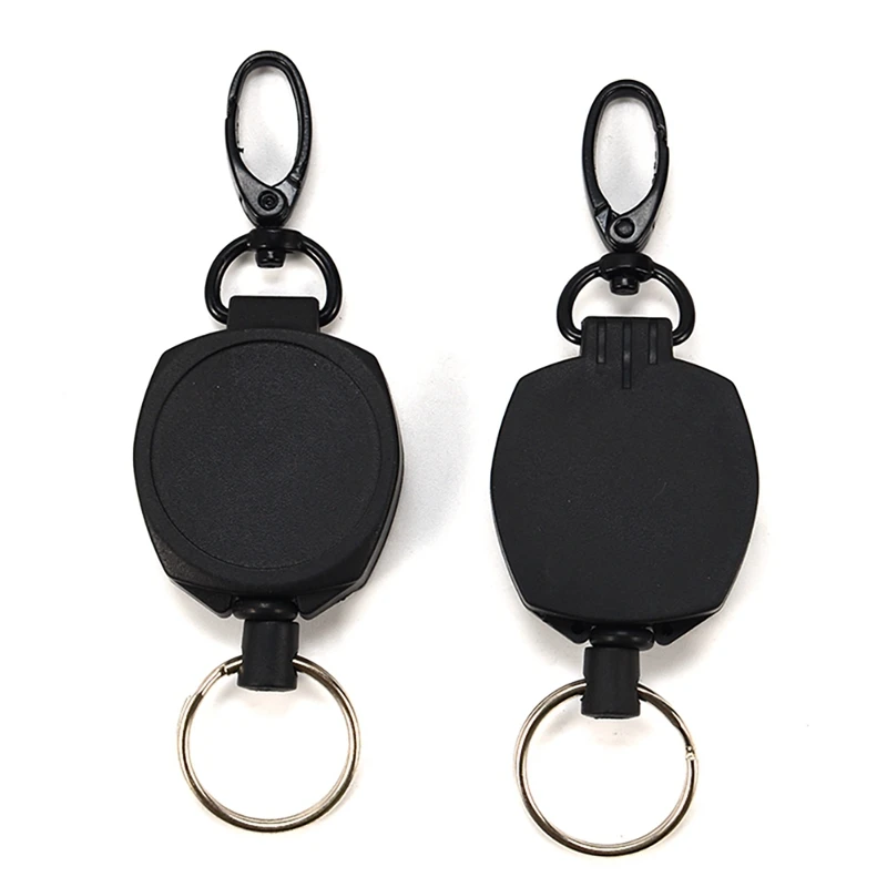 Outdoor Key Chain Clip Multifunctional Automatically Retractable Ring Waist Belt Key Chain Clip