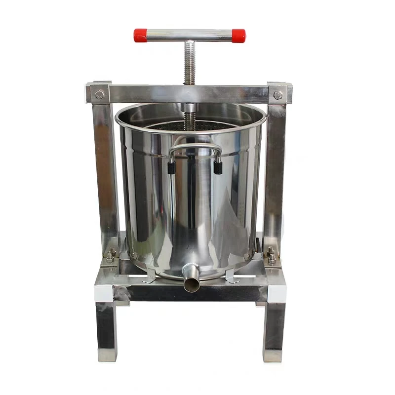 10 Litres Stainless Steel Wine Press Fruit Press, Beekeeping Honey Press Machine, Solid Honey Presser