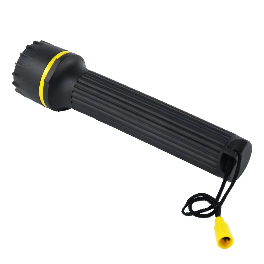 High quality rubber torch dry battery power supply waterproof explosion-proof LED flashlight