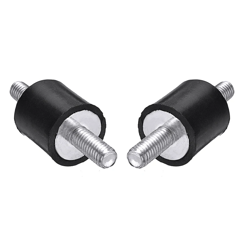 Isolatori vibranti in gomma con filettatura maschio da 4 pezzi, supporti antiammortizzatori M3 M4 M5 M6 M8 M10 per pompa, auto, barca, macchina CNC