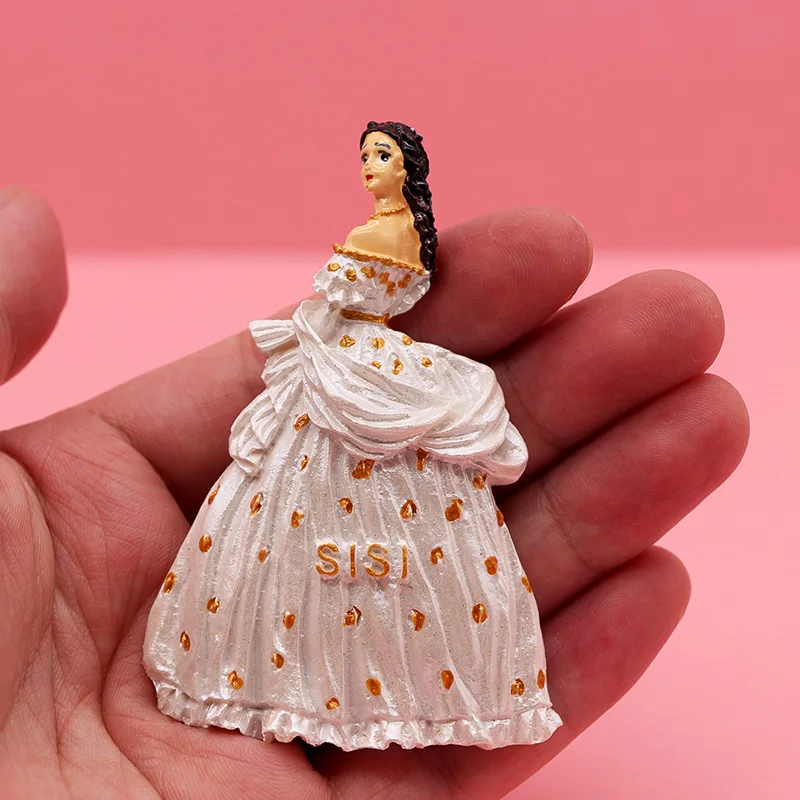 Refrigerator sticker cartoon character Princess sissi world tour souvenir refrigerator sticker home kitchen decoration magnetic