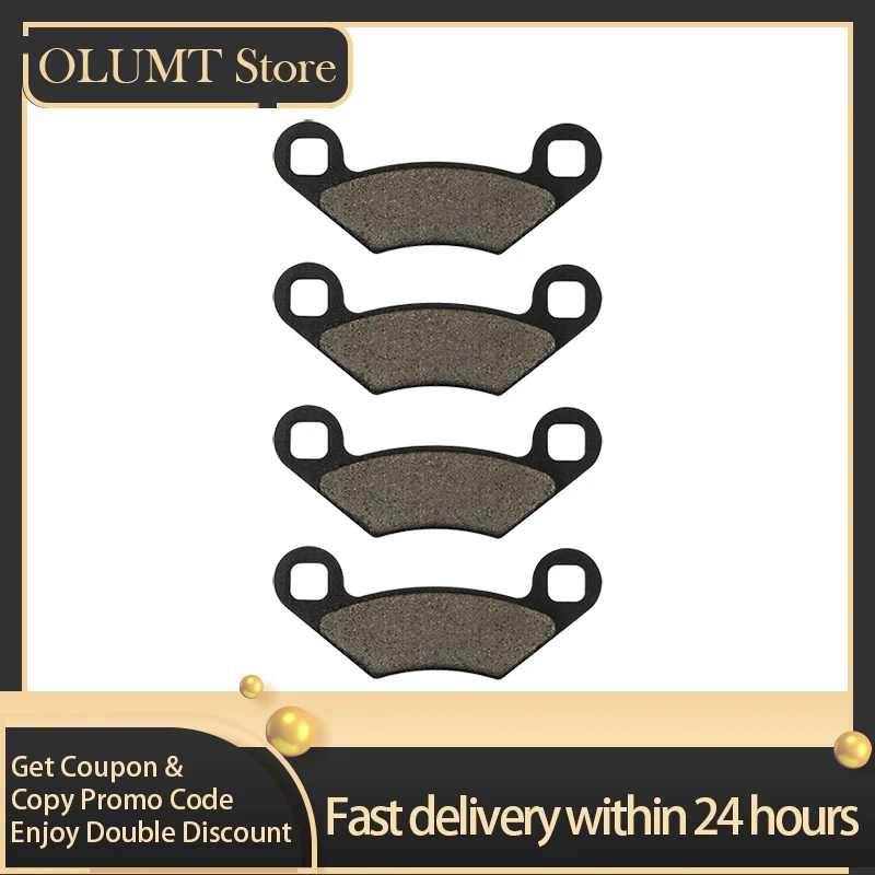 1/2/3 Pairs ATV UTV Quadcycle Front & Rear Brake Pads For For POLARIS 300 Hawkeye 2x4 Sportsman 4x4 500 Outlaw Predator TLD