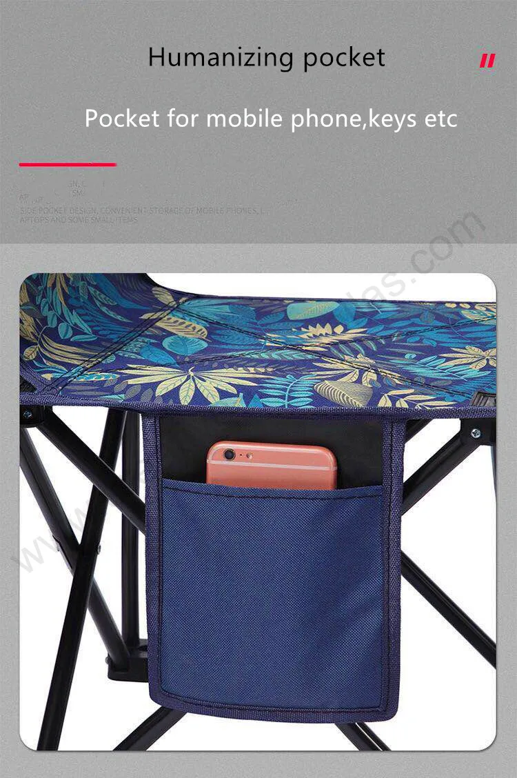 Bearing 150kg waterproof tensile 600D oxford outdoor collapsible compact foldable fishing traveling carrying away beach chair
