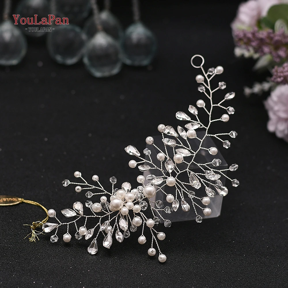 YouLaPan Many Style Bridal Tiara Bridal Hair Vine Bridal Wedding Hairpins Clips Wedding Hair Jewelry Handmade Wedding Headband