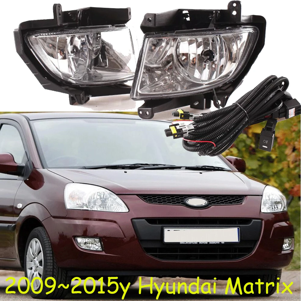 Автомобильный бампер головной светильник для Hyundai матрица туман светильник 2009 ~ 2015y галогенная лампа 4300K провод hanress фары матрица противотуманная фара