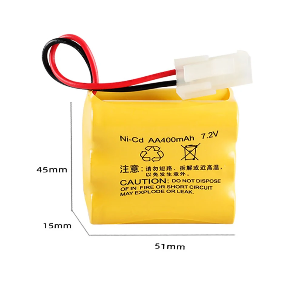 7.2v 400mah ni-cdバッテリーのrcトラック/Hq510 513 523 rcカー/rcボート/rcタンク単三電池7.2vニカド充電式バッテリー