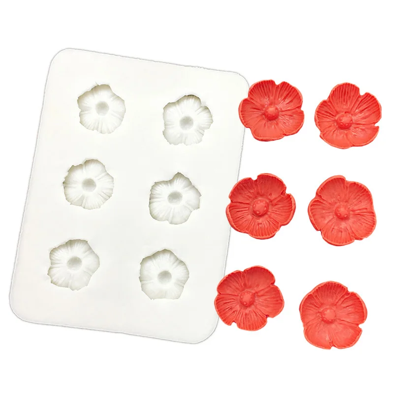 Cherry Blossoms Sakura Silicone Mold Sugarcraft Chocolate Cupcake Baking Mold Fondant Cake Decorating Tools