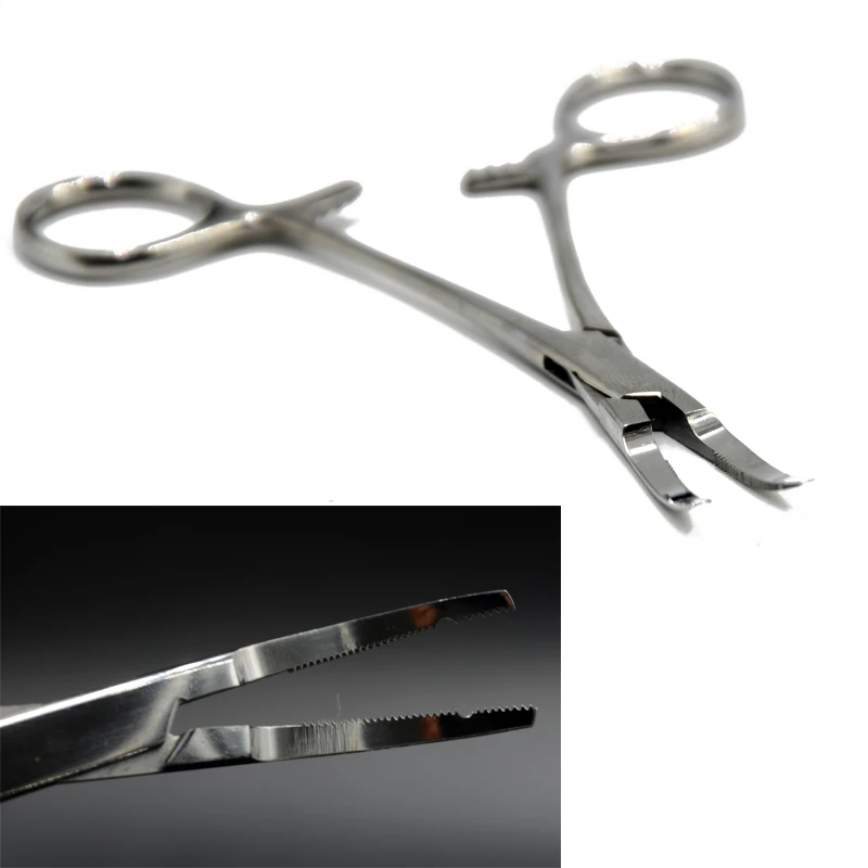 Sterile Surgical Steel Dermal Anchor Holding Tube Tool Plier Dermal Disc Forcep Professional Piercing Equipment