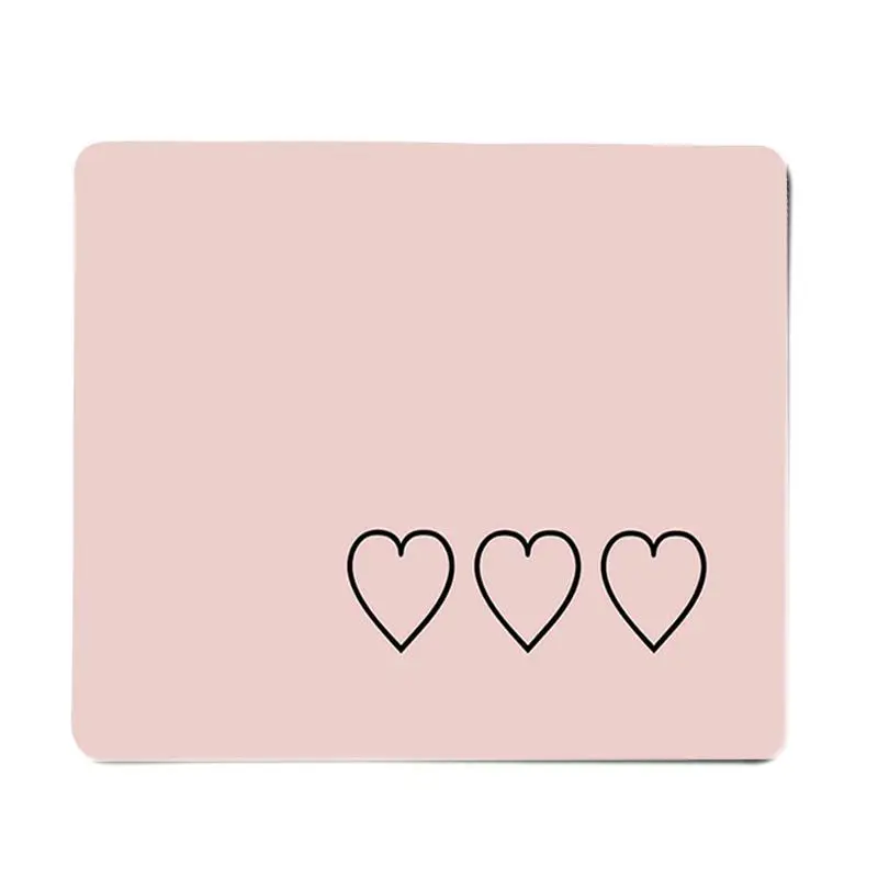 FHNBLJ Hohe Qualität Rosa Herz Liebe Gummi Maus Durable Desktop Mousepad Top Verkauf Großhandel Gaming Pad maus