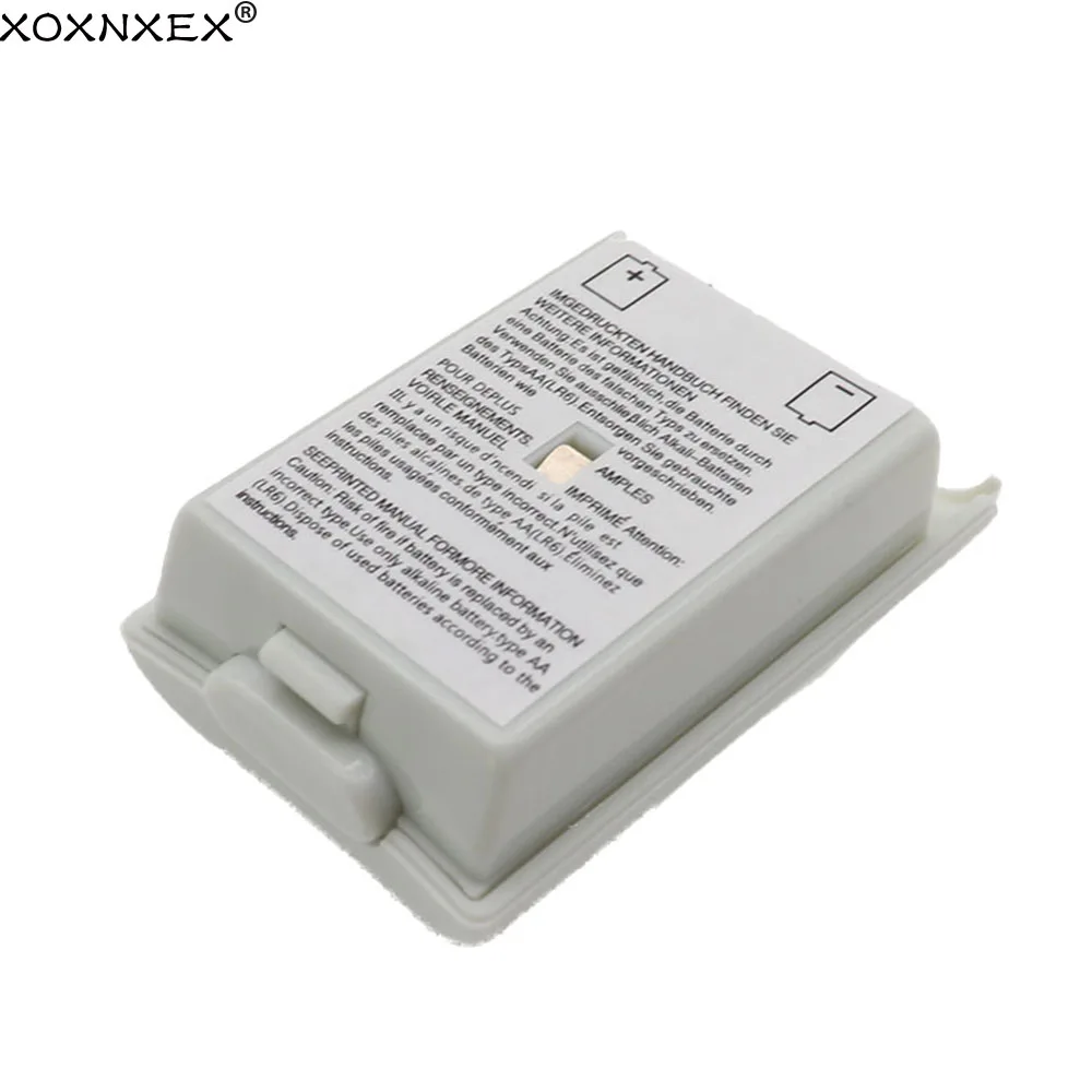 XOXNXEX 1x For Xbox 360 Battery Case Wireless Controller Rechargeable Battery Cover For Xbox 360 Controller With Sticker