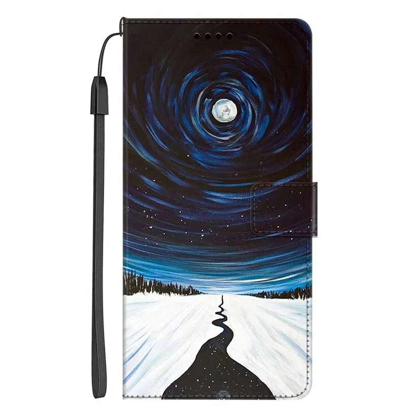 Card Wallet Bags For OPPO A94 A55 5G A36 Case Star Space Leather Flip Cover For OPPO A9 A5 2020 A16 A17 A12 Cases Douma Fundas