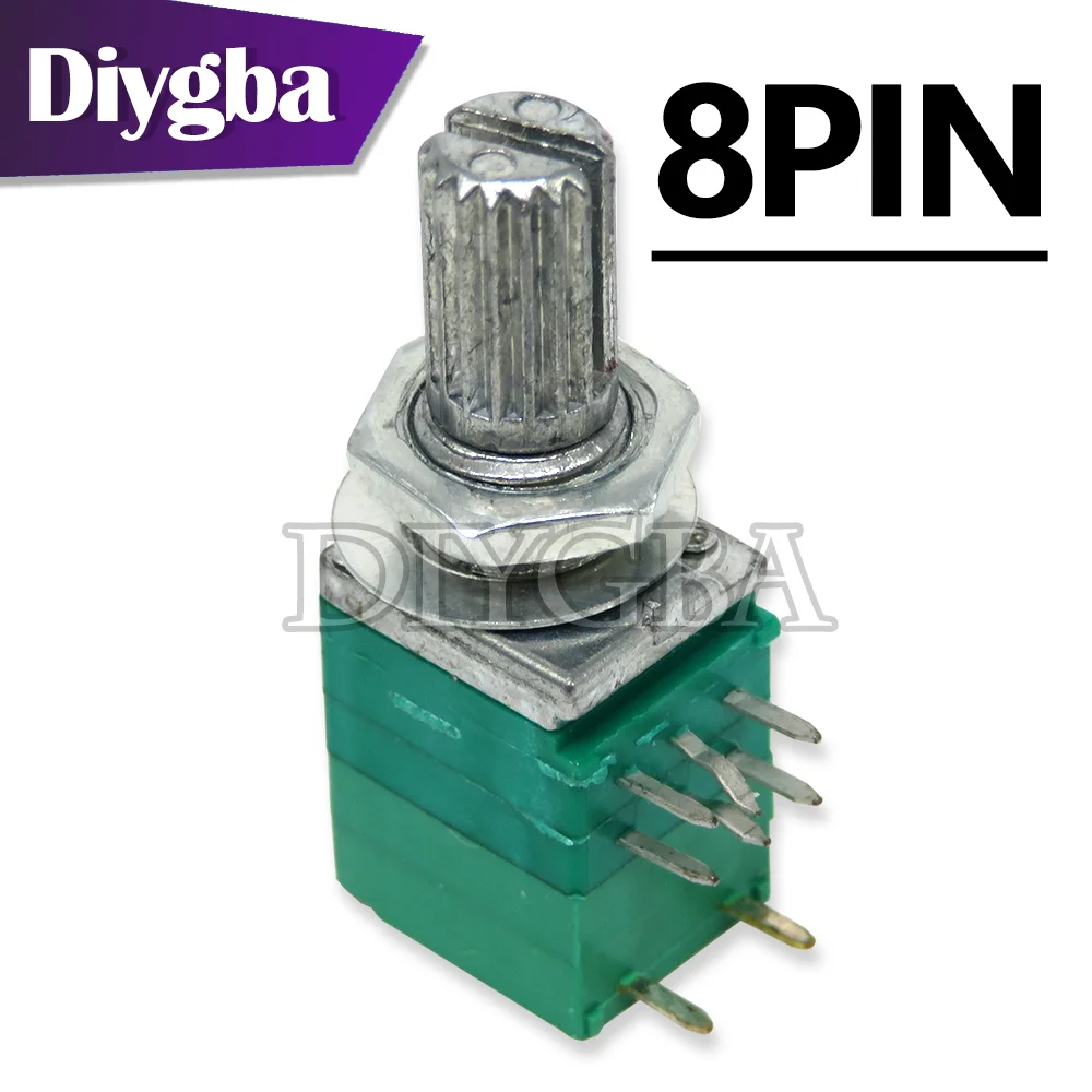 5PCS RK097GS RV097G 5K 10K 20K 50K 100K 500K B5K with a switch audio 6PIN 8PIN shaft 15mm amplifier sealing potentiometer RK097