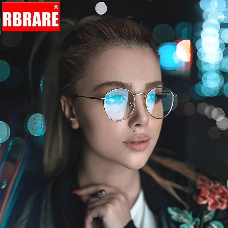 

RBRARE 2023 Fashion Metal Sunglasses Women Vintage Brand Designer Round Flat Mirror Glasses Street Beat Oculos De Sol Gafas