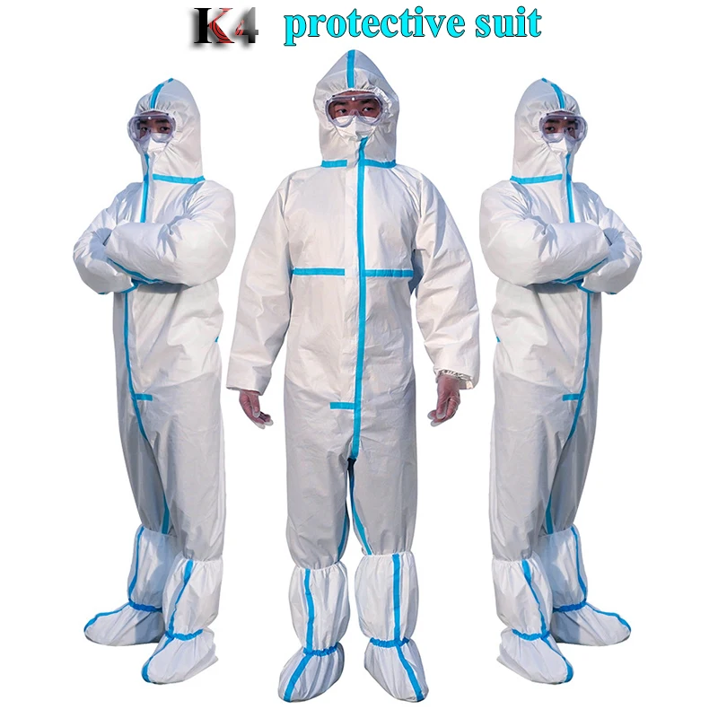 

K4 disposable protective clothing Unisex Laminated non-woven fabric Splash-proof anti-static Breathable Comfortable Work clothes