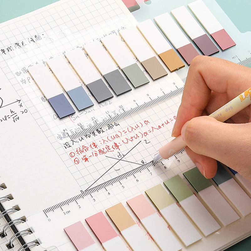 New Arrival Sticky Notes Bookmark Paster Memo Pad With Ruler Highlighter Marker Page Flags To Do List Korean Fashion Index Tab
