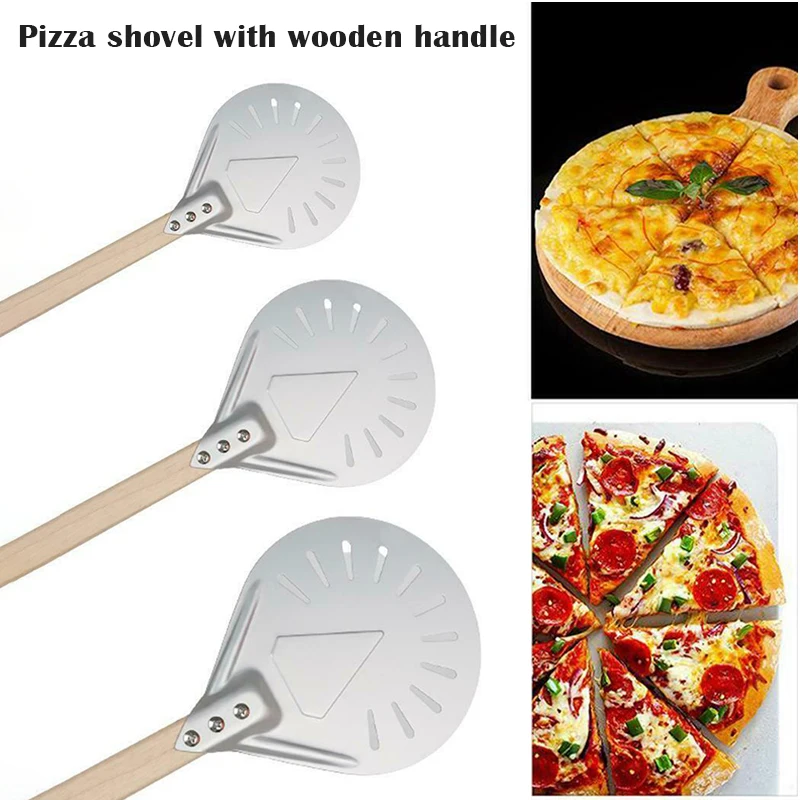 

Portable Oven Shovel Perforated Pizza Peel 7/8/9" Pizza Turning Peel For Homemade Pizza Bread Bakers Kitchen Tools Accessories
