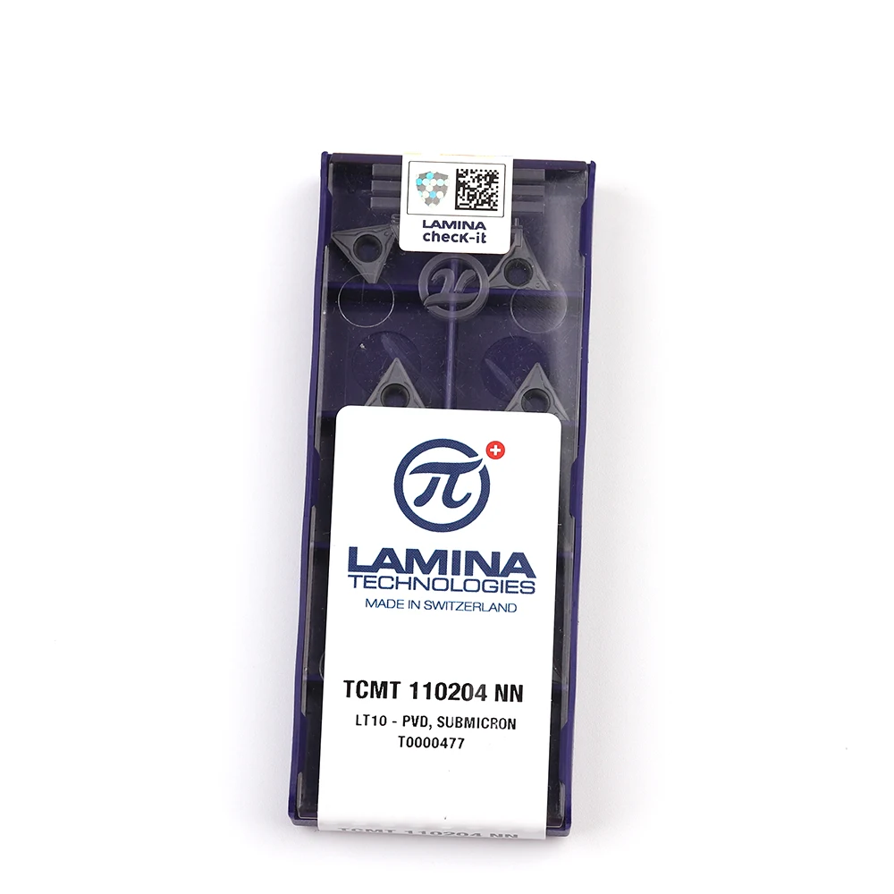 100% Original LAMINA TCMT110204 NN LT10 TCMT110208 NN LT10 คาร์ไบด์เครื่องกลึงโลหะเครื่องกลึงโลหะแทรกTCMTใบมีดเครื่องตัดCNCเครื่องจักรกล