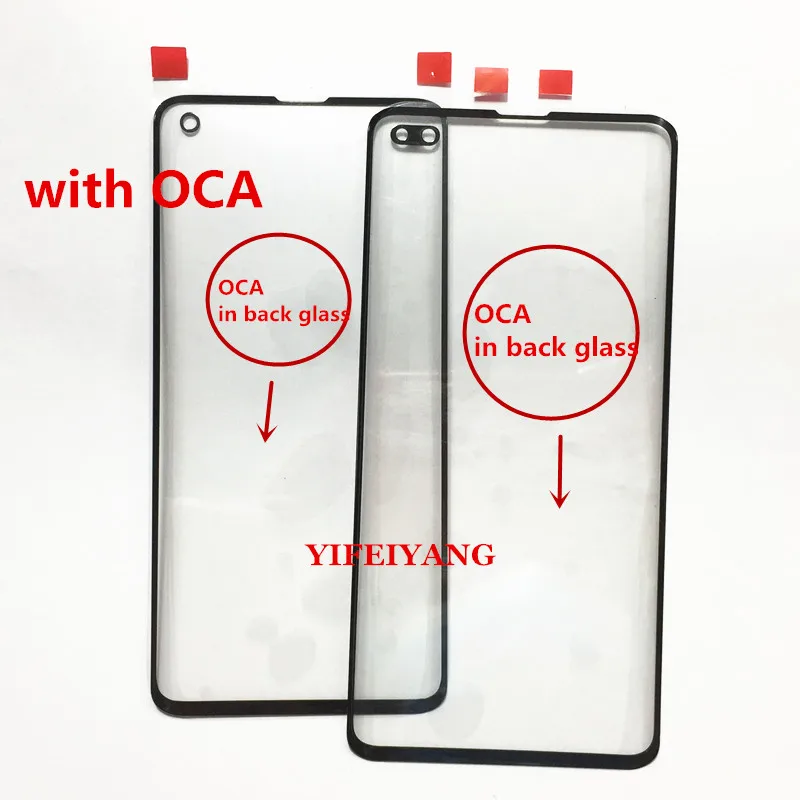 5Pcs Front Outer Glass Lens With OCA LCD Touch Screen For Samsung Galaxy S10 S10 S20 Plus Note10 9 8 S8 PLUS S9 PLUS