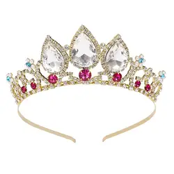 One crystal diamond headdress headdress headdress hair ornament women's crown beautiful fashionable