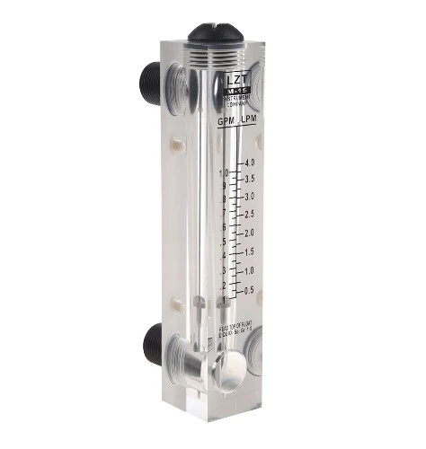 Flow Meter LZM-15Z Liquid Rotameter Plastic PVC Air Flow Meter Gas Float Flowmeter Water With Valve for Liquid Compressed Air