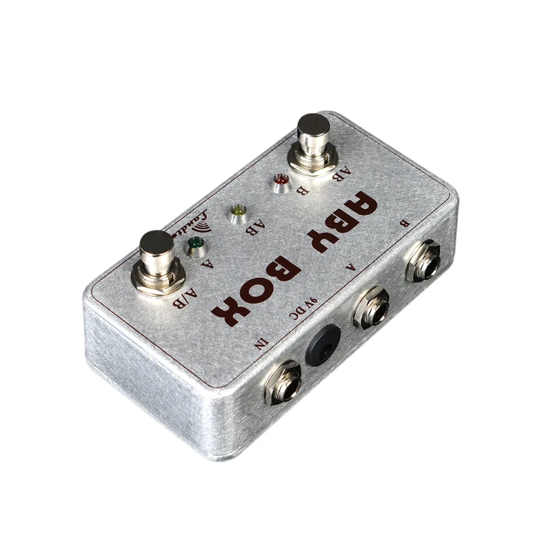 Imagem -02 - Hand Made Aby Selector Combine Pedal Guitarra Switch Box True Bypass Amp Atualizado ab y