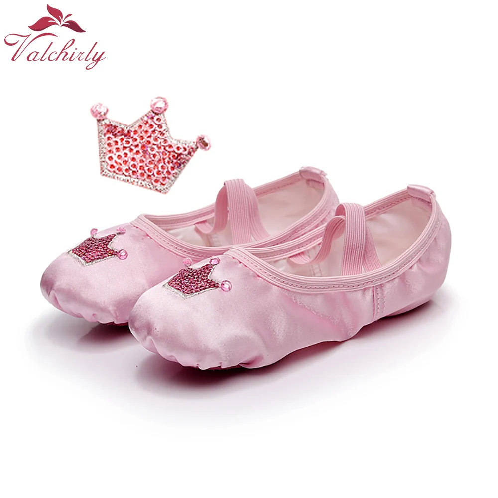 Royal Ballet Dance Shoes Girl Professional Dancing Skill Practice Use Satin Surface Cowhide Leather Bottom