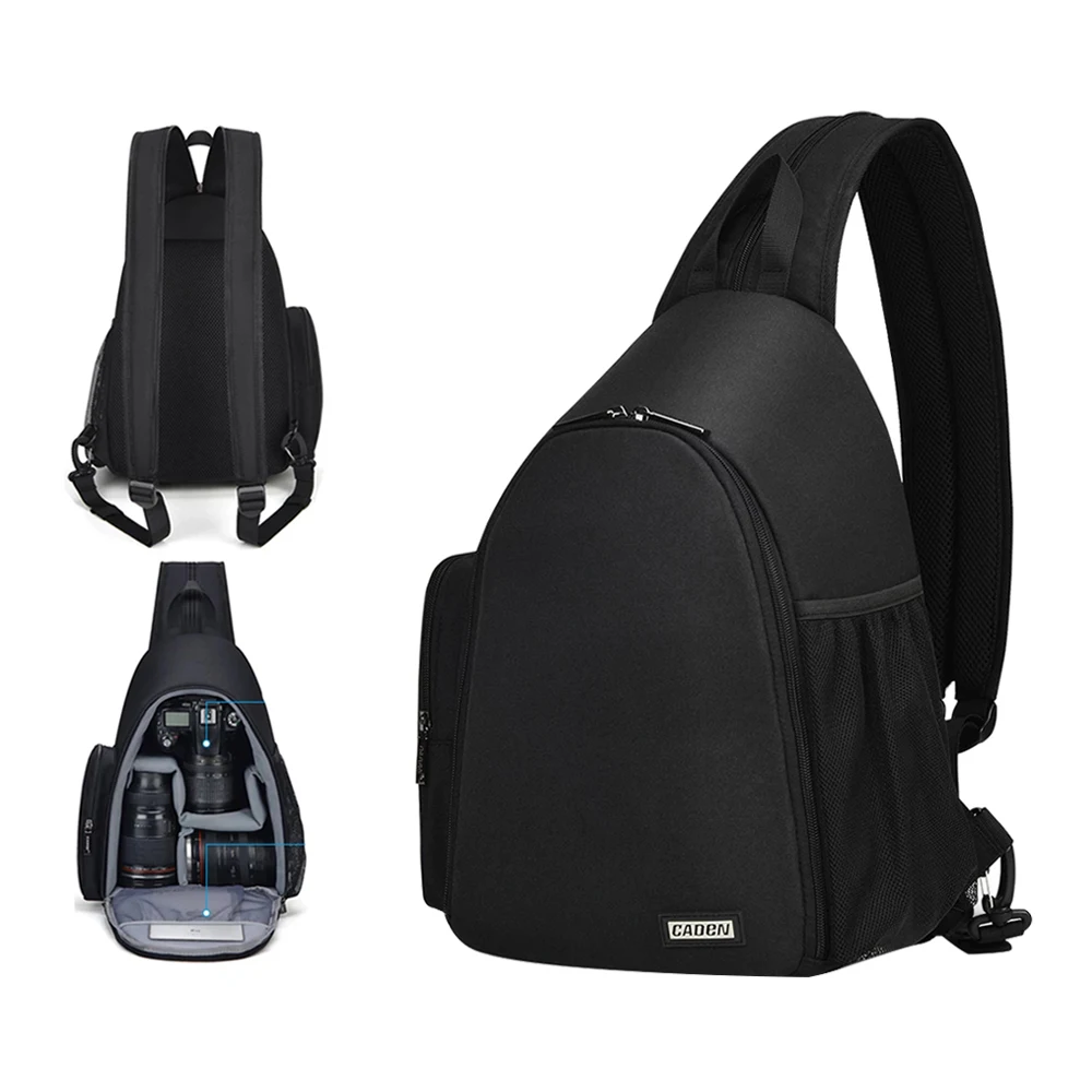 Camera Shoulder Sling Bag Backpack Shockproof Waterproof Outdoor Travel Shoulder Bag Suitable for Nikon Sony Canon Camera Lens