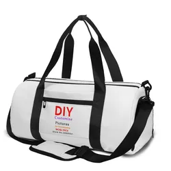 Noisydesigns-Bolso de viaje personalizado para hombre y mujer, bolsa de lona de lujo con estampado a pedido, para viaje, Gimnasio y Deporte, novedad de 2022