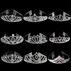 Princess Bridal Crystal Tiaras & Crowns Headband Combs Women Girls Pageant Prom Wedding Party Accessiories Fashion Hair Jewelry