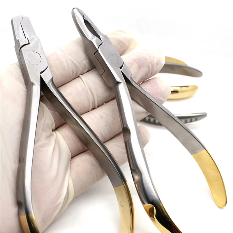 Dentist Tool Instrument Dental Lab Crown Crimping Contouring Johson Plier Metal Crown Plier Forceps