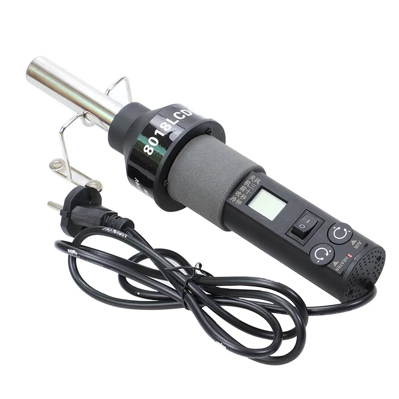 Imagem -02 - Pistola de ar Quente Gj8018lcd Ferramentas de Soldagem Temperatura Ajustável Preto Aquecedor Eletrônico Bga Bico