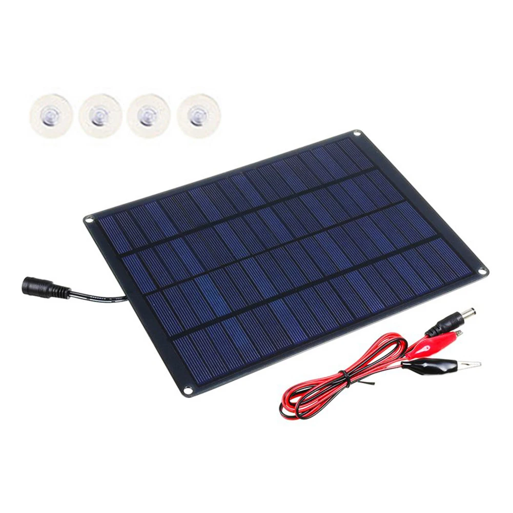 20W Single Crystal Charging Automotive Flexible Energy Saving Solar Panel For Phone Battery Charger RV Boat Camping Biological