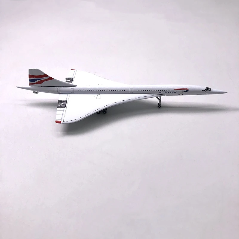 Diecast 1:400 Supersonic Aircraft Concorde Simulation Alloy Model Desktop Display Aviation Gifts Collectibles Souvenirs