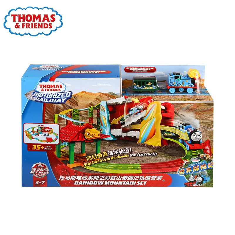 Original Thomas Rainbow Mountain Track Set The Movie Series Train Boys Trackmaster New Toys for Kids Educational Playset 2019