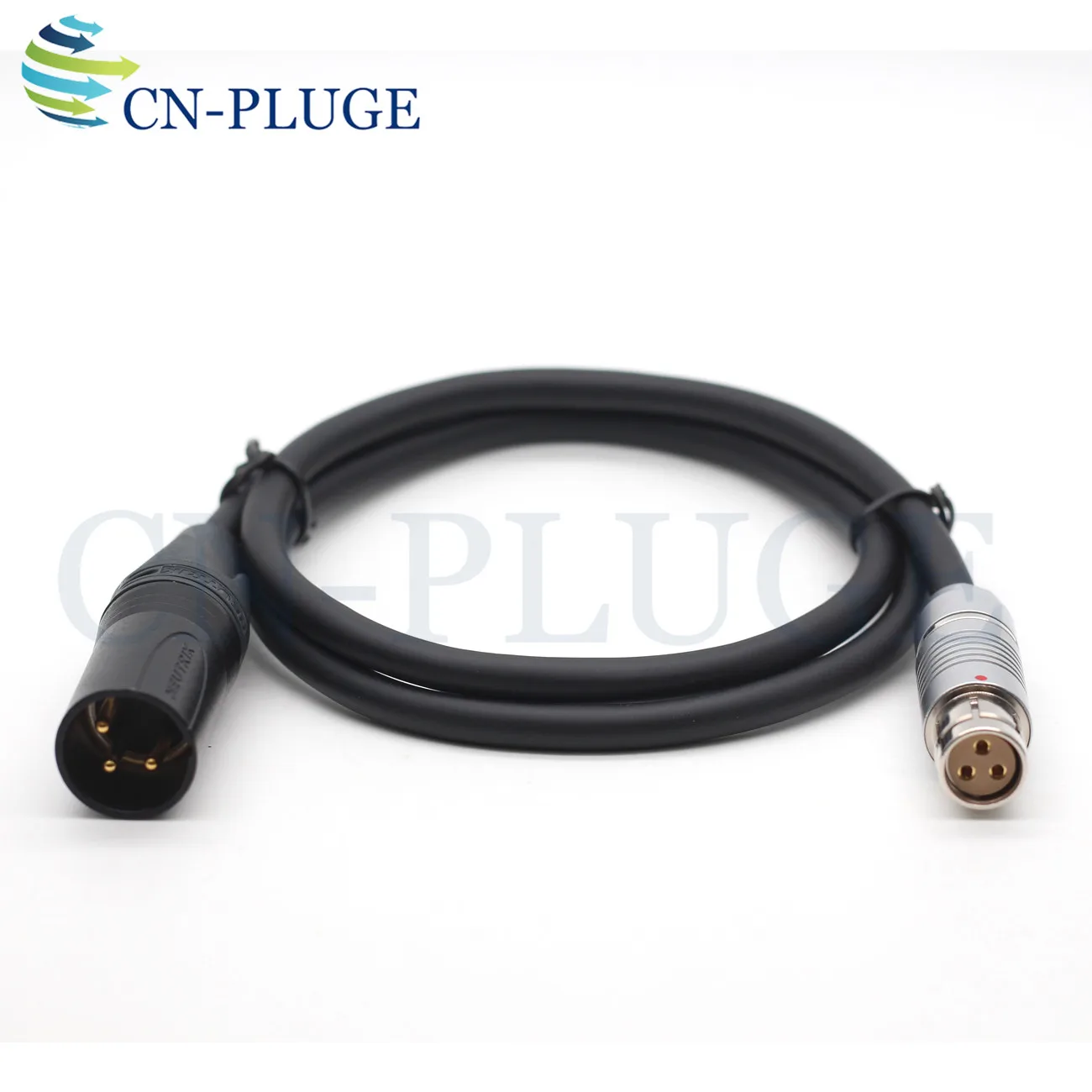 S104-Z-040-80 3 pin female plug to Neutrik NC3MXX-B Male XLR 3pin