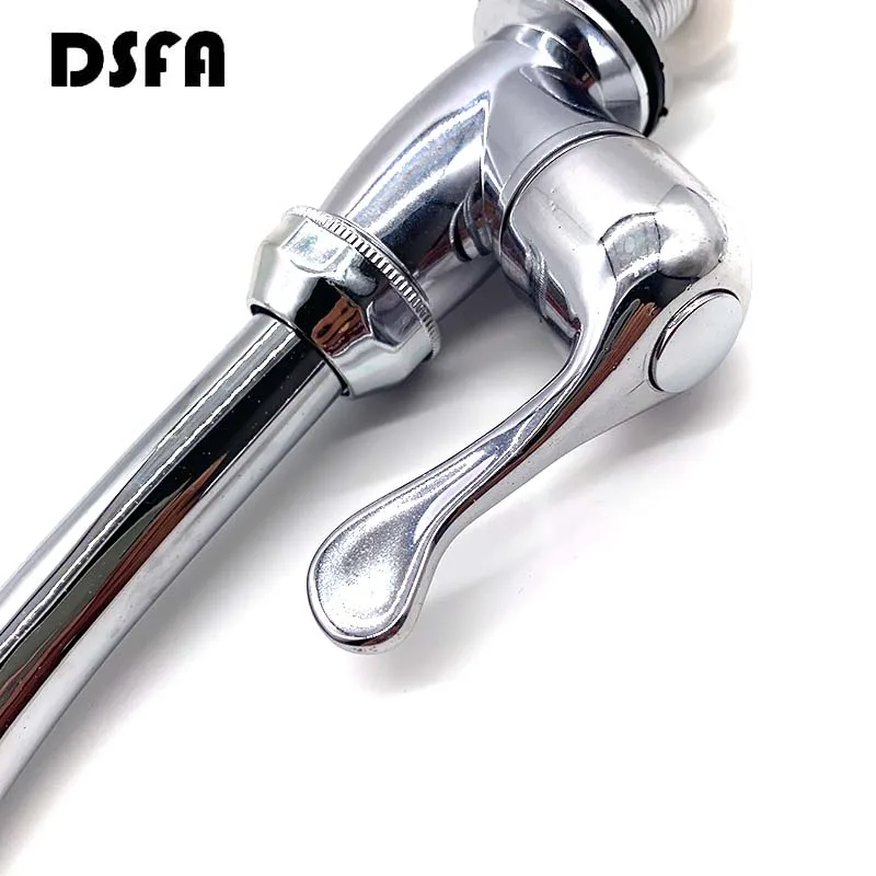 ABS Plastic Kitchen Faucet Single Cold Water Faucet Single Handle Single HoleKitchen Faucet Chrome Kitchen Accessories