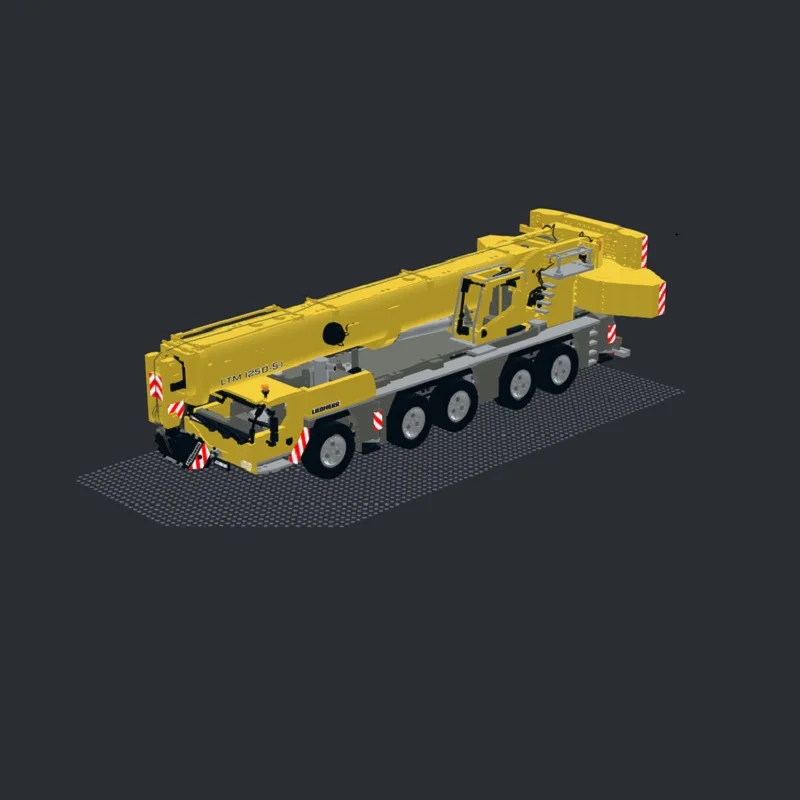 Nouvelle MOC-57421 veebherr LTM 2021-1250 Télécommande Grue décennie s de Construction Briques Analyste Mobile Modèle Jouets Garçons Cadeaux De Noël 5.1