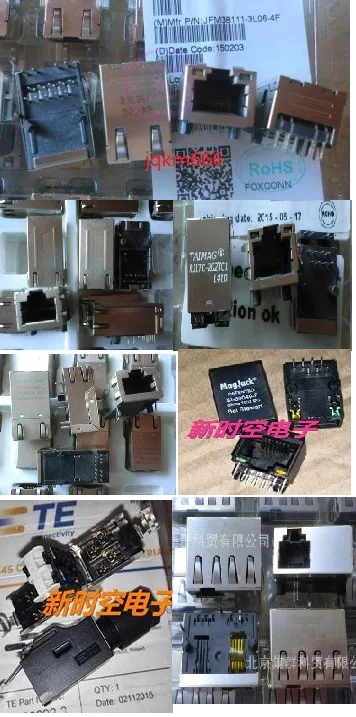 1PCS RJ45 Network port connector   JFM38111-3L06-4F    SI-50235-F    SI-80049-F     2120892-3        S1-80049-F