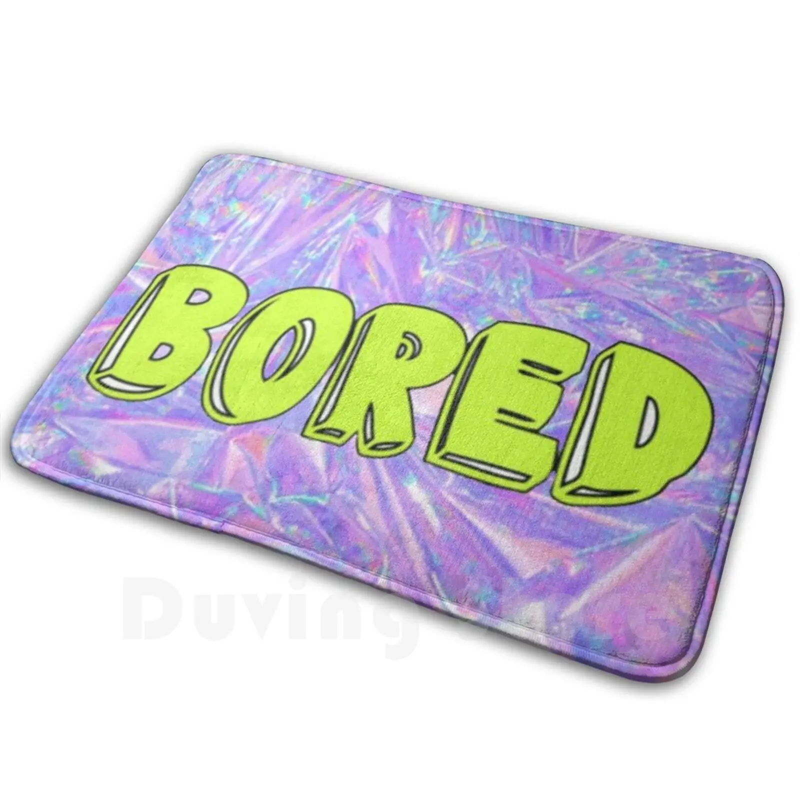 Bored Carpet Mat Rug Cushion Soft Non-Slip Bored Funny College Cool Music Tumblr Cute Pinterest Indie Love Aesthetic