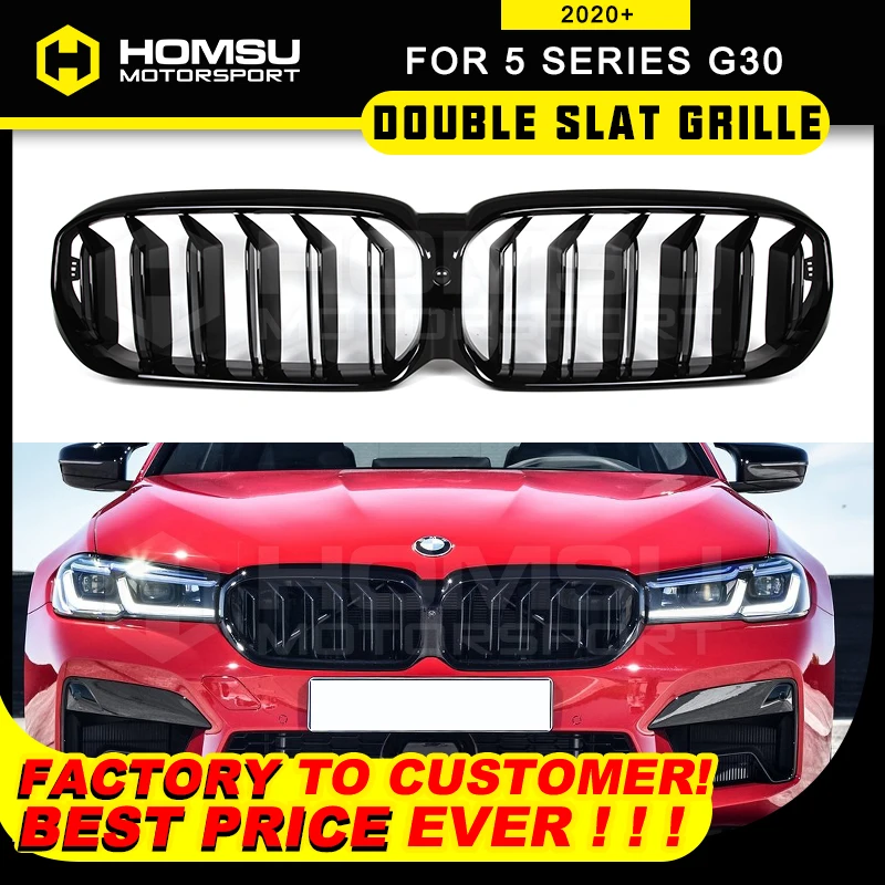 

New Arrival for g30 5 series front grill racing grille shining black grid year 2020 2021