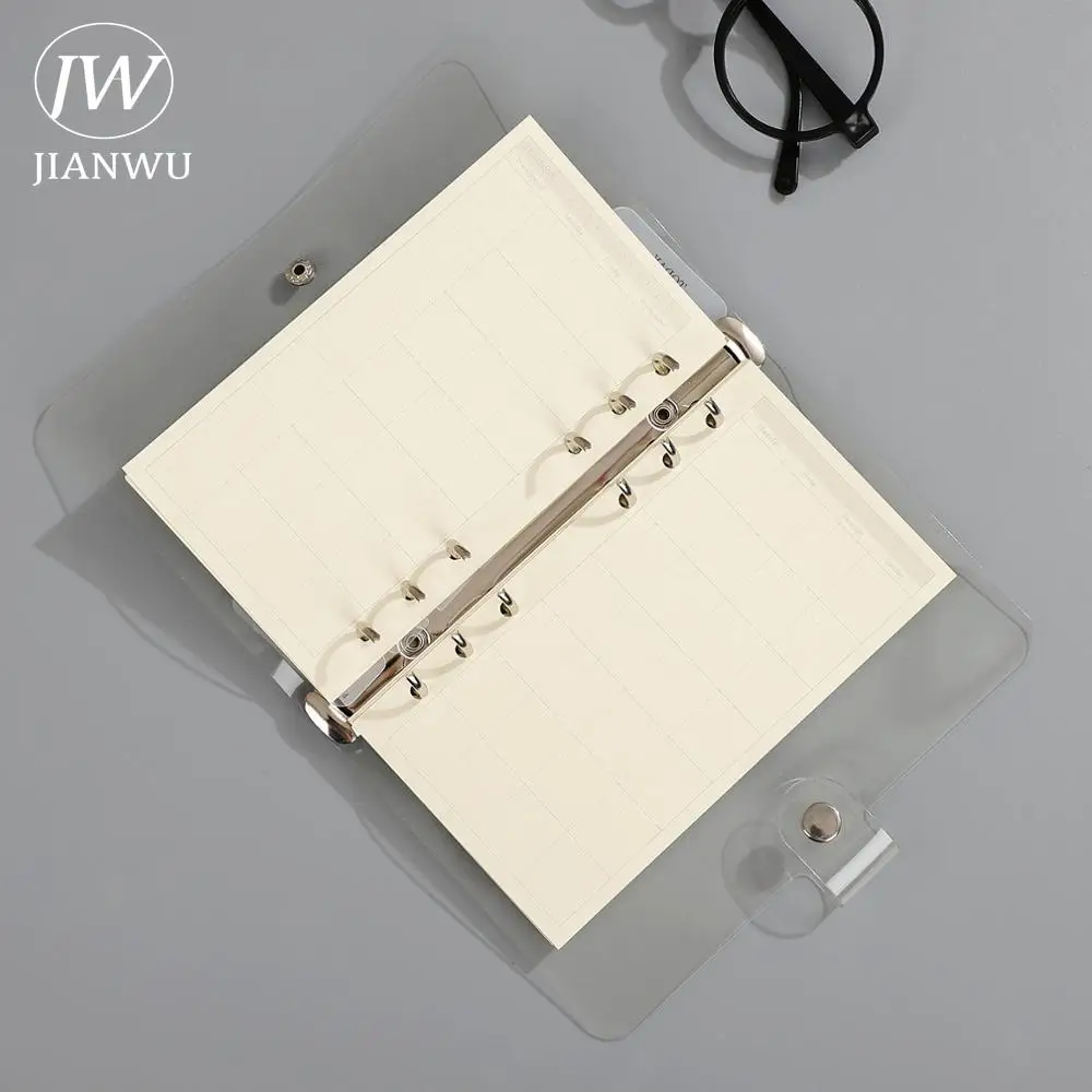 JIANWU A5/A6/A7 Soft Ruler Binder Accessories Loose Leaf Transparent Ruler Measuring Tools Kawaii Stationery For School Supplies