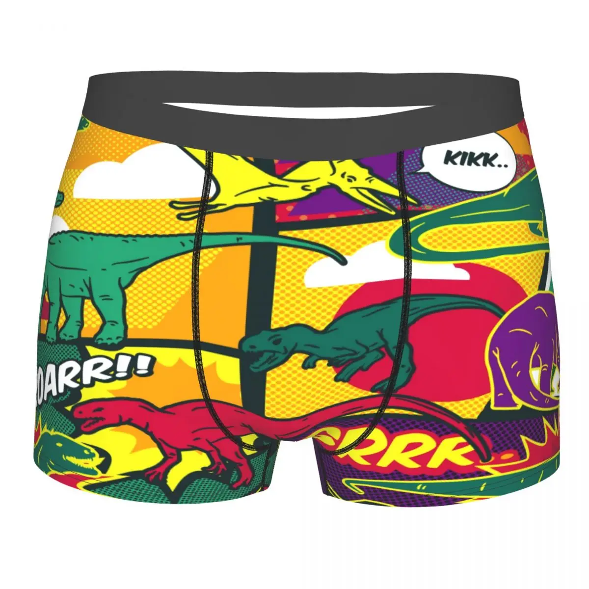 

Boxer Men Shorts Underwear Male Dinosaurs Comic Pop Art Boxershorts Panties Underpants Man Sexy