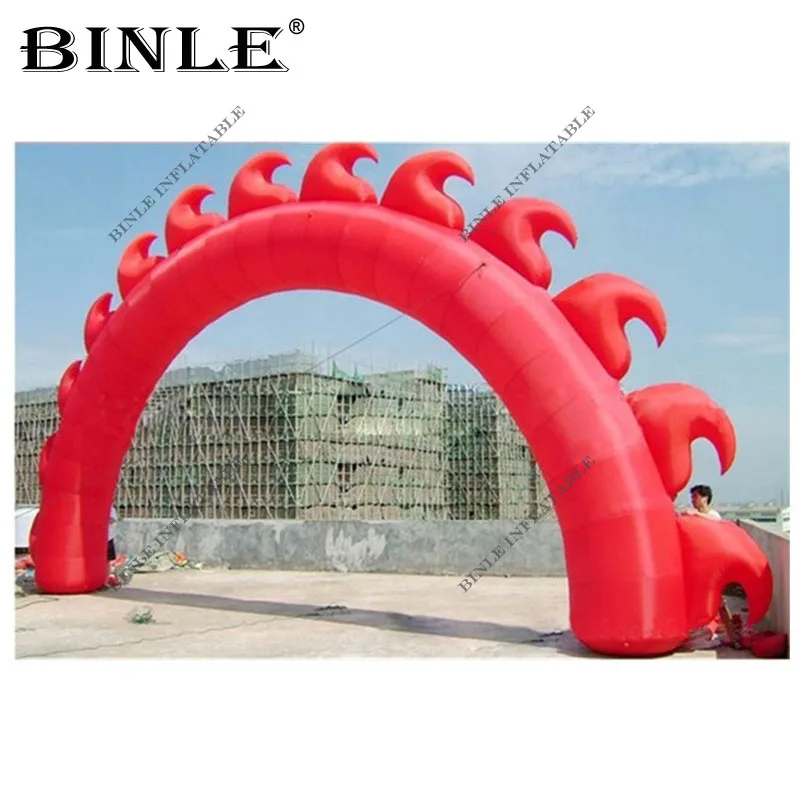 Outdoor cheap inflatable event sun entrance arch with air blower for sale