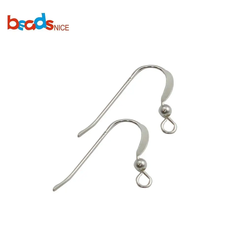 Beadsnice ID38847smt17 925 Sterling Silver 16.5mm Earwires  24 Gauge French Earring Hook Earring Components