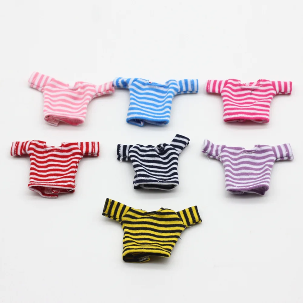 

Reborn Baby Doll Clothes 1/12 Bjd Joker Tops Long Sleeve and Short Sleeve T-shirt Toy Doll Clothes Dolls Accessories