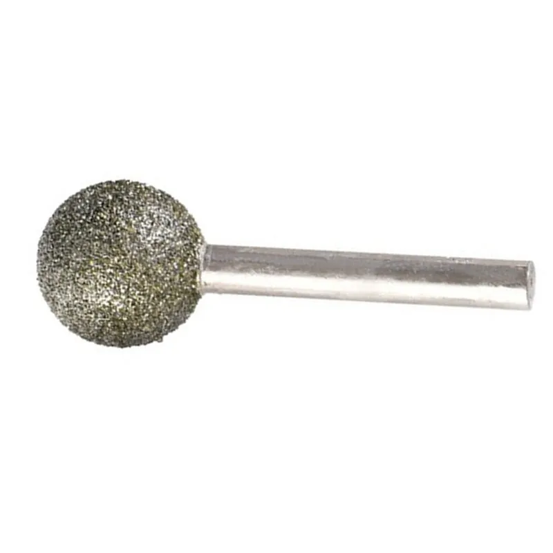 5pcs Electroplated diamond grinding ball 18mm - 50mm emery carving needle tool spherical engraving cutter for polishing jade