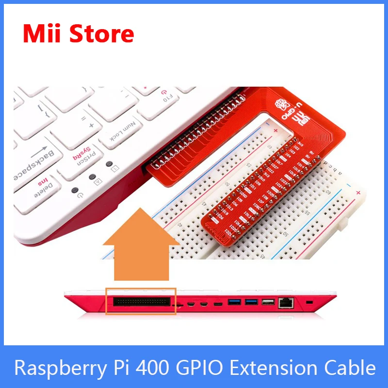 Scheda di espansione GPIO Raspberry Pi 400 linea di connessione GPIO scheda di espansione Breadboard a forma di U