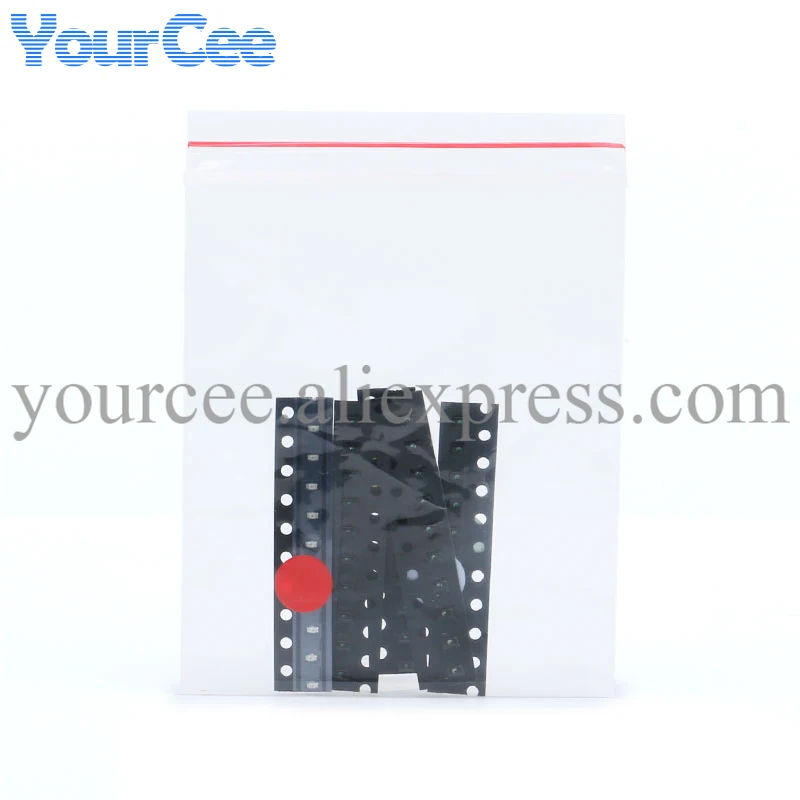 100PCS/LOT 1206 0402 0603 0805 SMD LED Diodes Component Package Kit DIY White Red Blue Green Yellow 20pcs each Super Bright