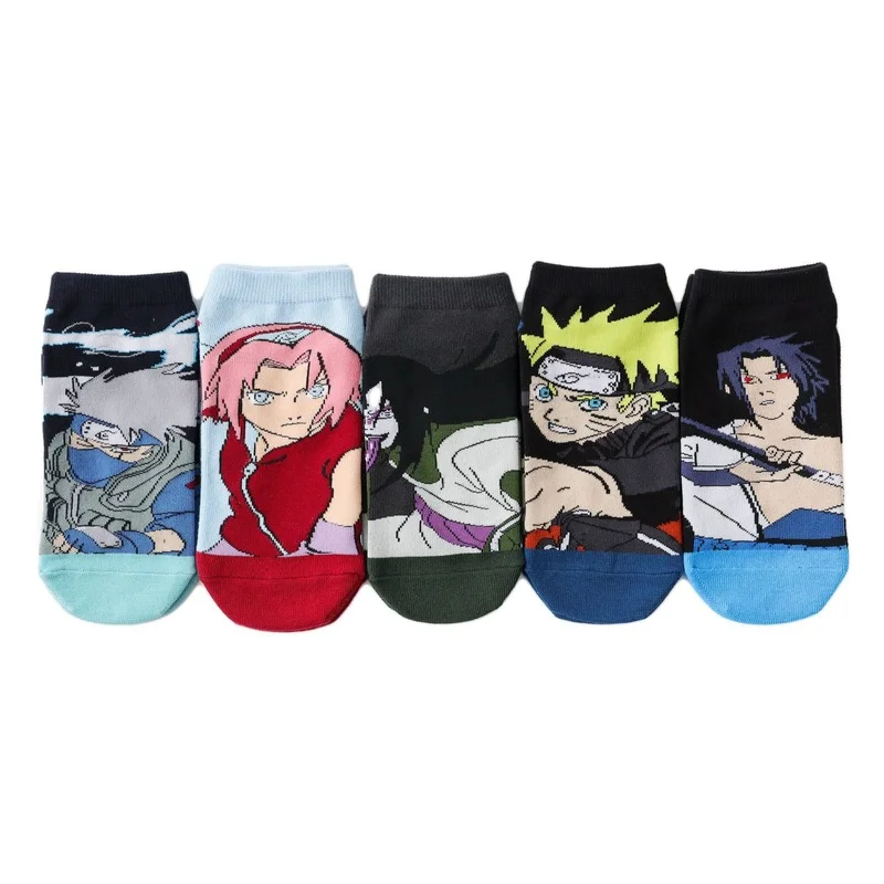 Naruto Socks sanime figure Kakashi Sasuke Orochimaru Sakura Ladies socks casual Cute socks kids socks Boy girl socks Gift socks